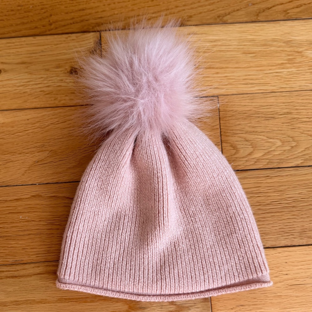 MAIN CHARACTER Pink Beanie with Pompom